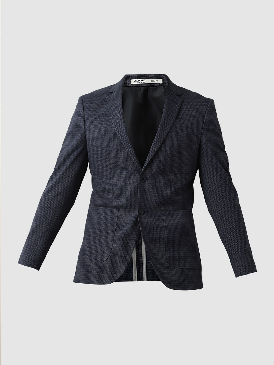 Navy Blue Structured Blazer