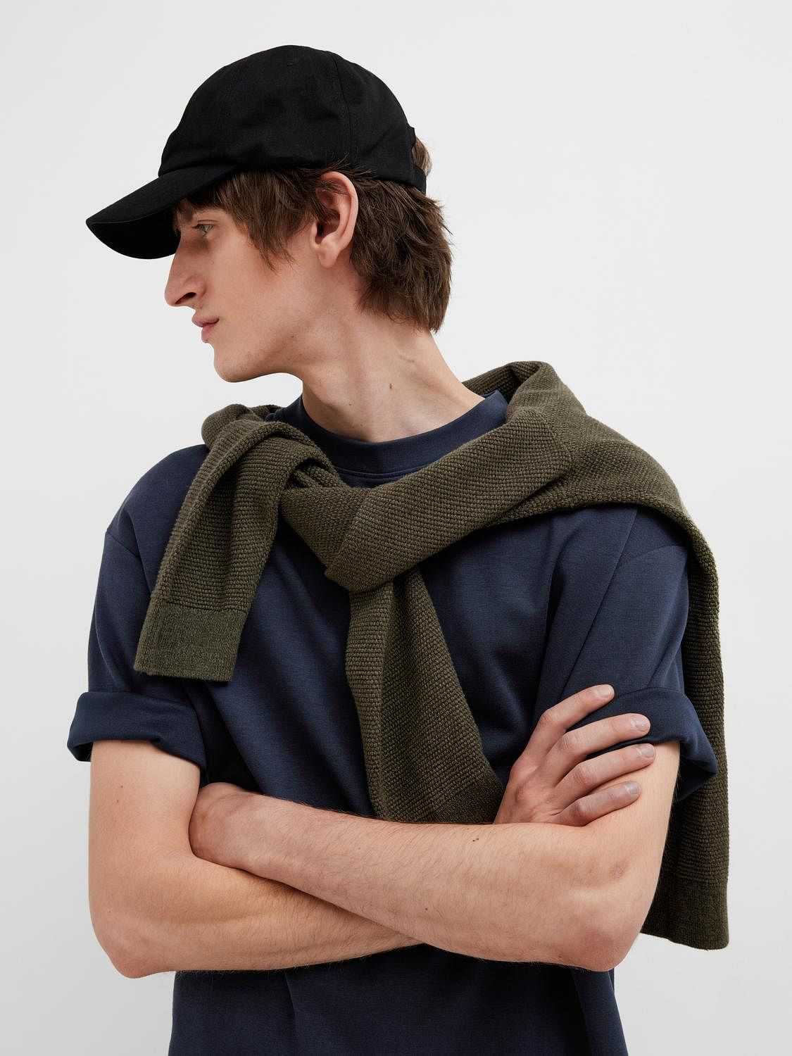 Blue Organic Cotton Oversized T-shirt