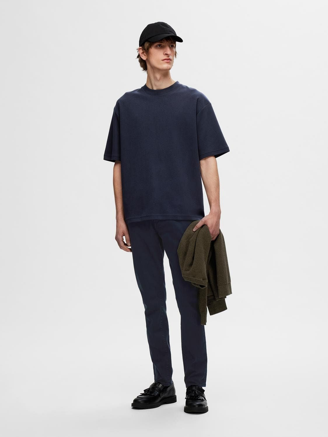 Blue Organic Cotton Oversized T-shirt