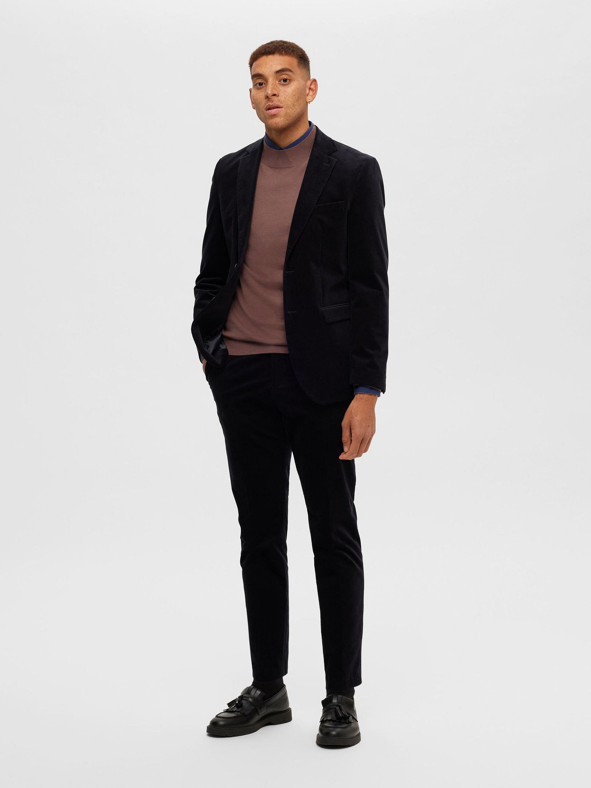 Brown Merino Wool CoolMax Pullover