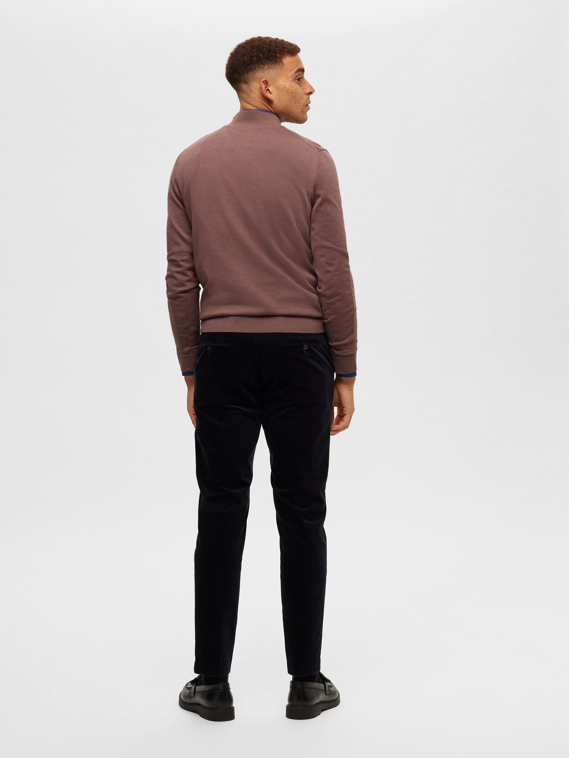 Brown Merino Wool CoolMax Pullover
