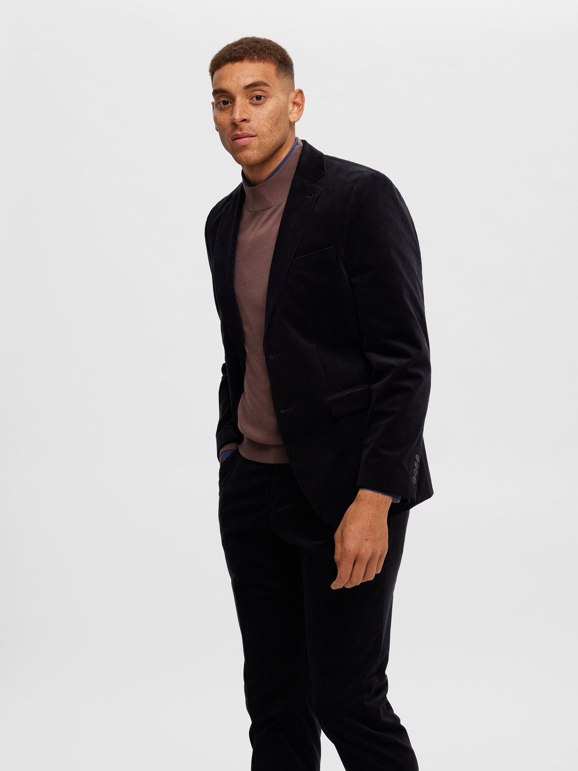 Brown Merino Wool CoolMax Pullover