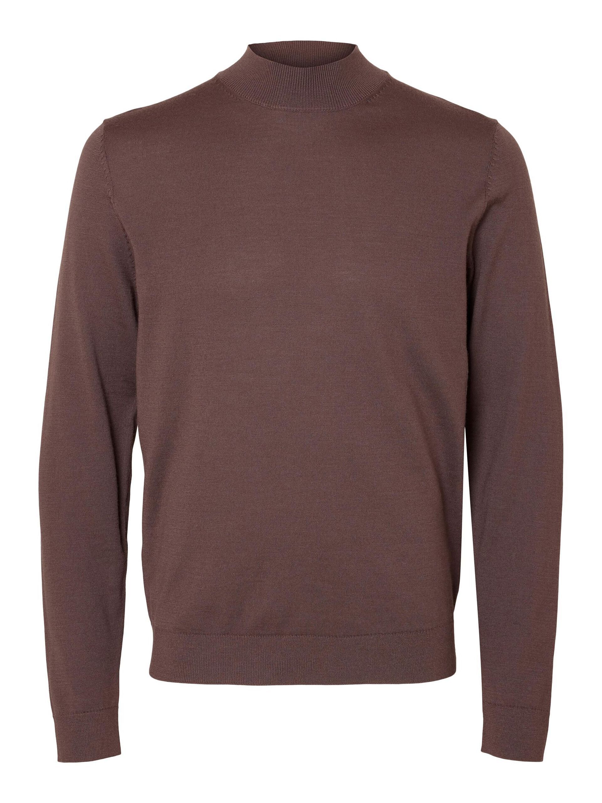 Brown Merino Wool CoolMax Pullover