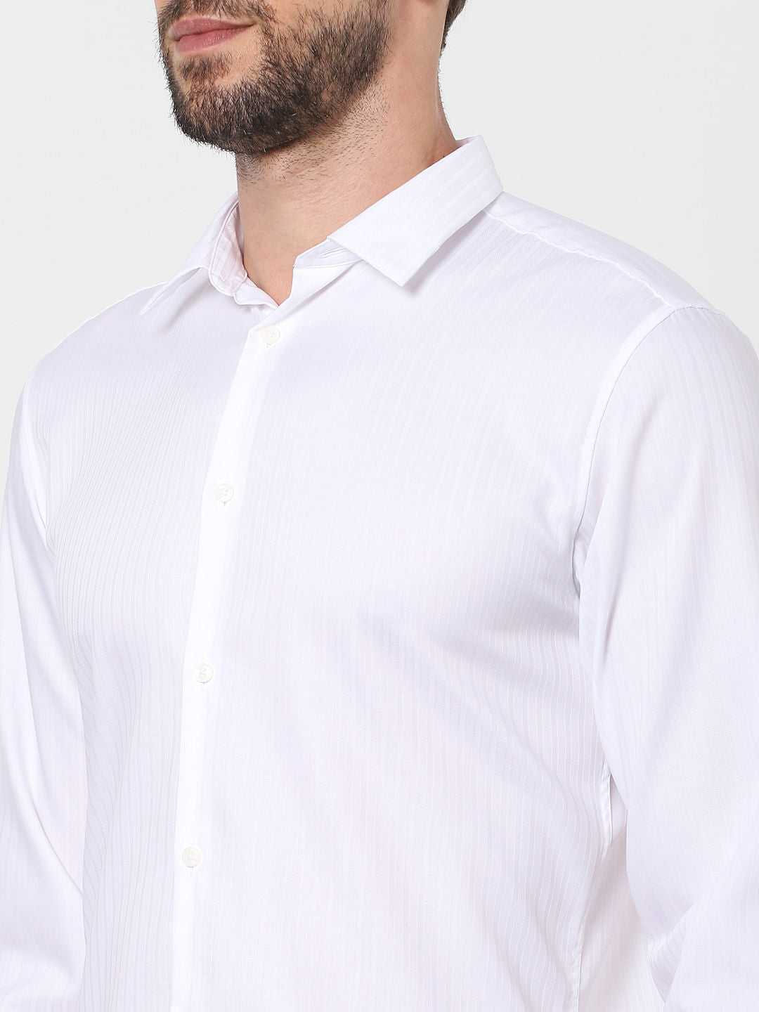 White Full Sleeves Shirt