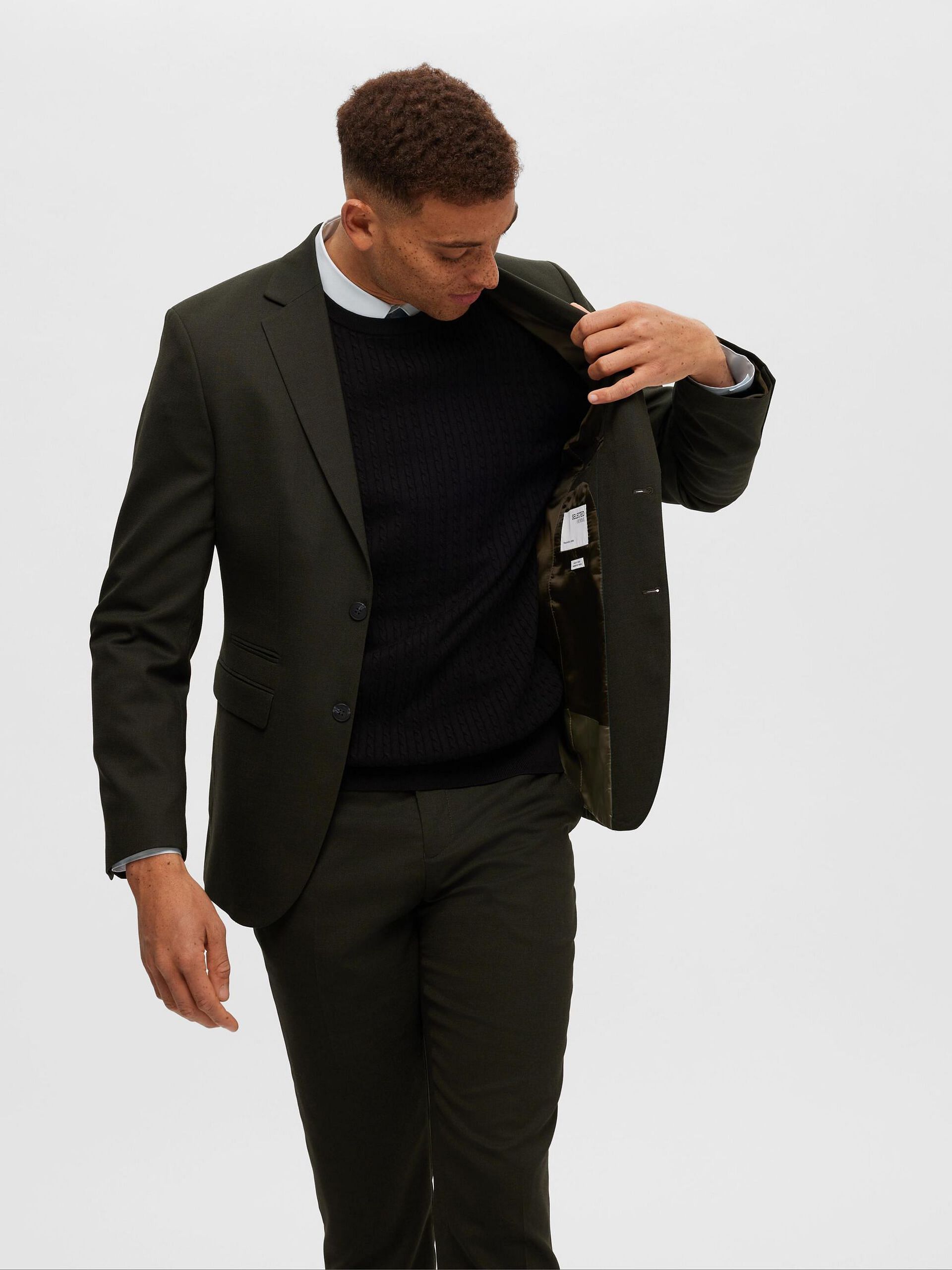 Black Cable Knit Pullover