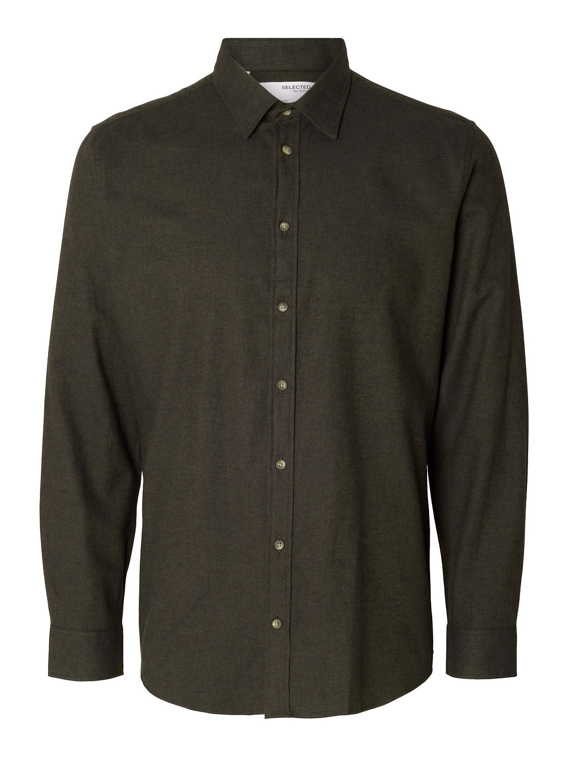 Dark Green Flannel Full Sleeves Shirt