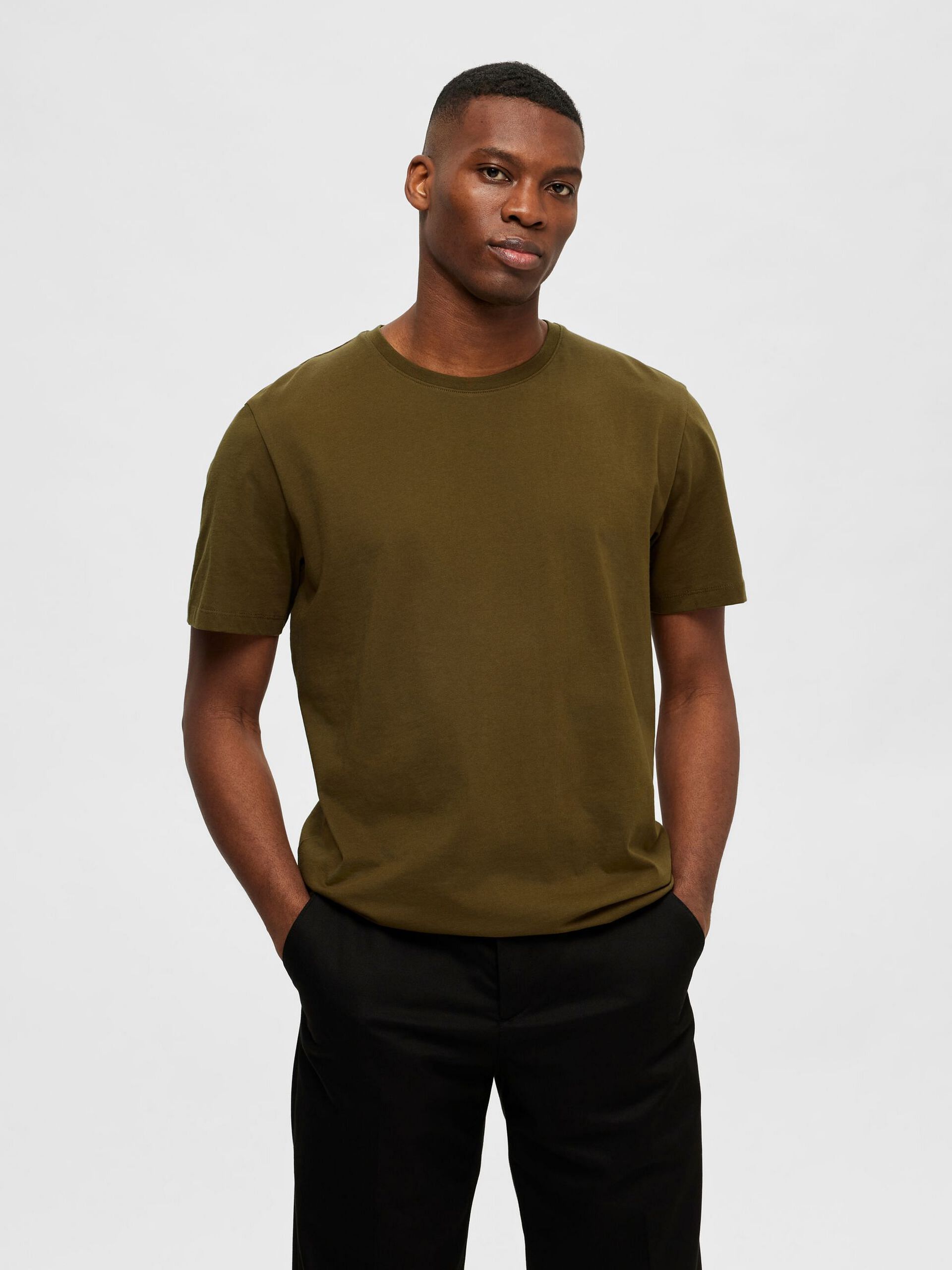 Green Crew Neck T-shirt