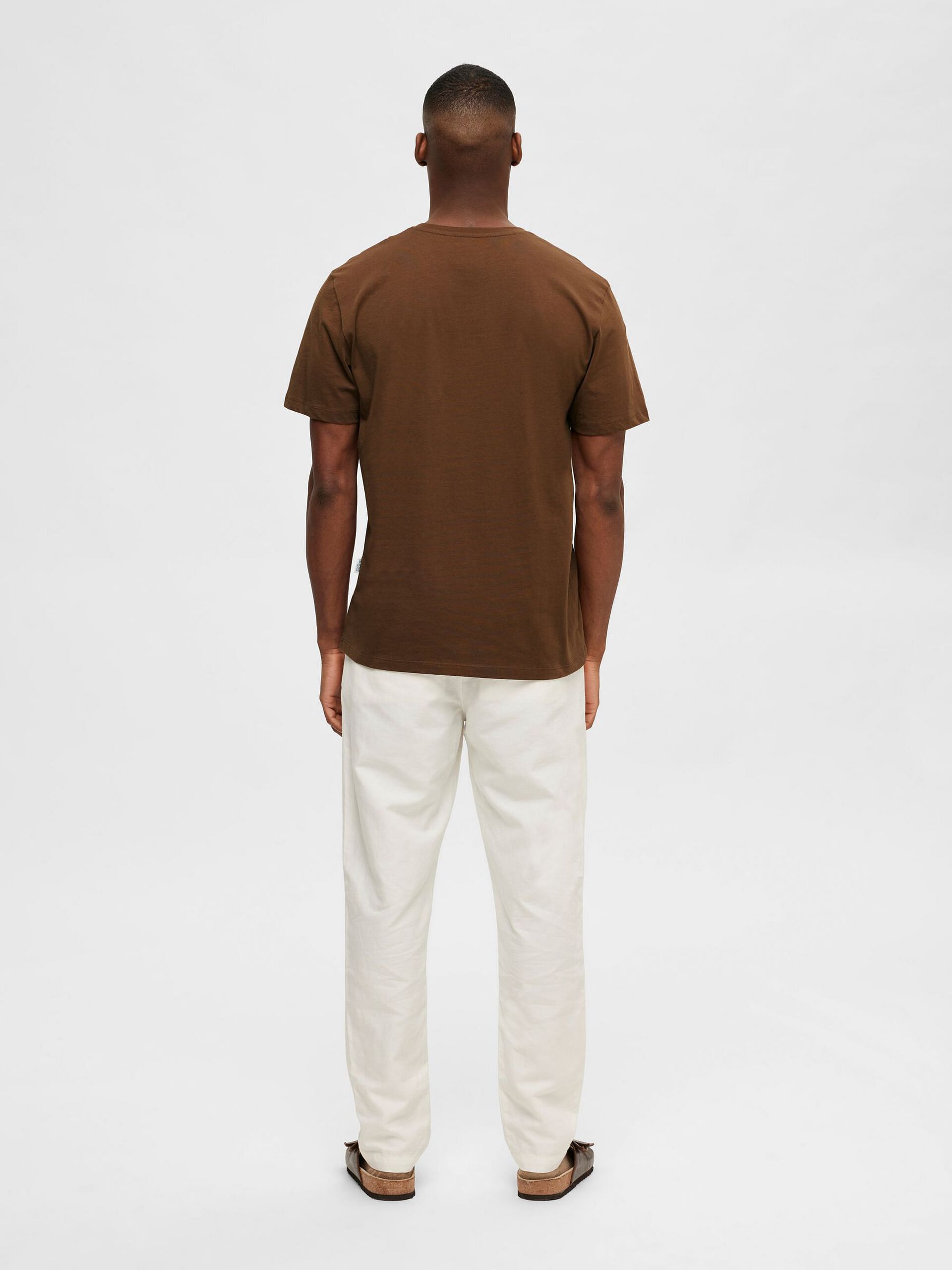 Dark Brown Crew Neck T-shirt