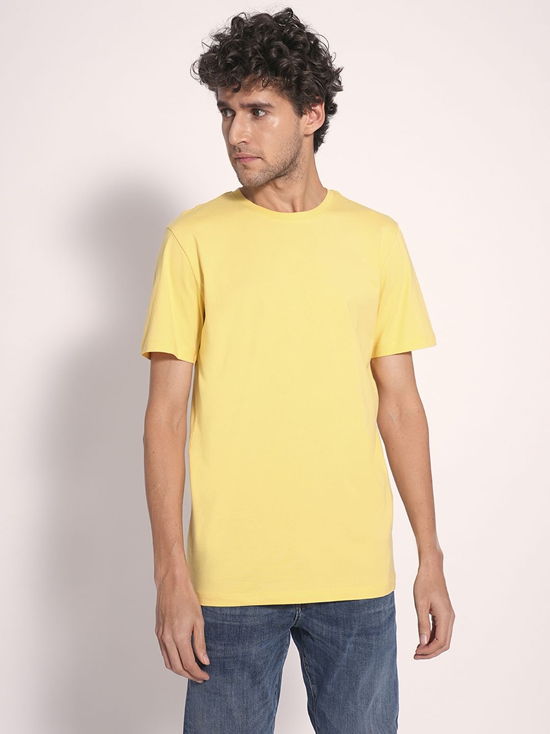 Yellow Red Organic Cotton T-Shirt