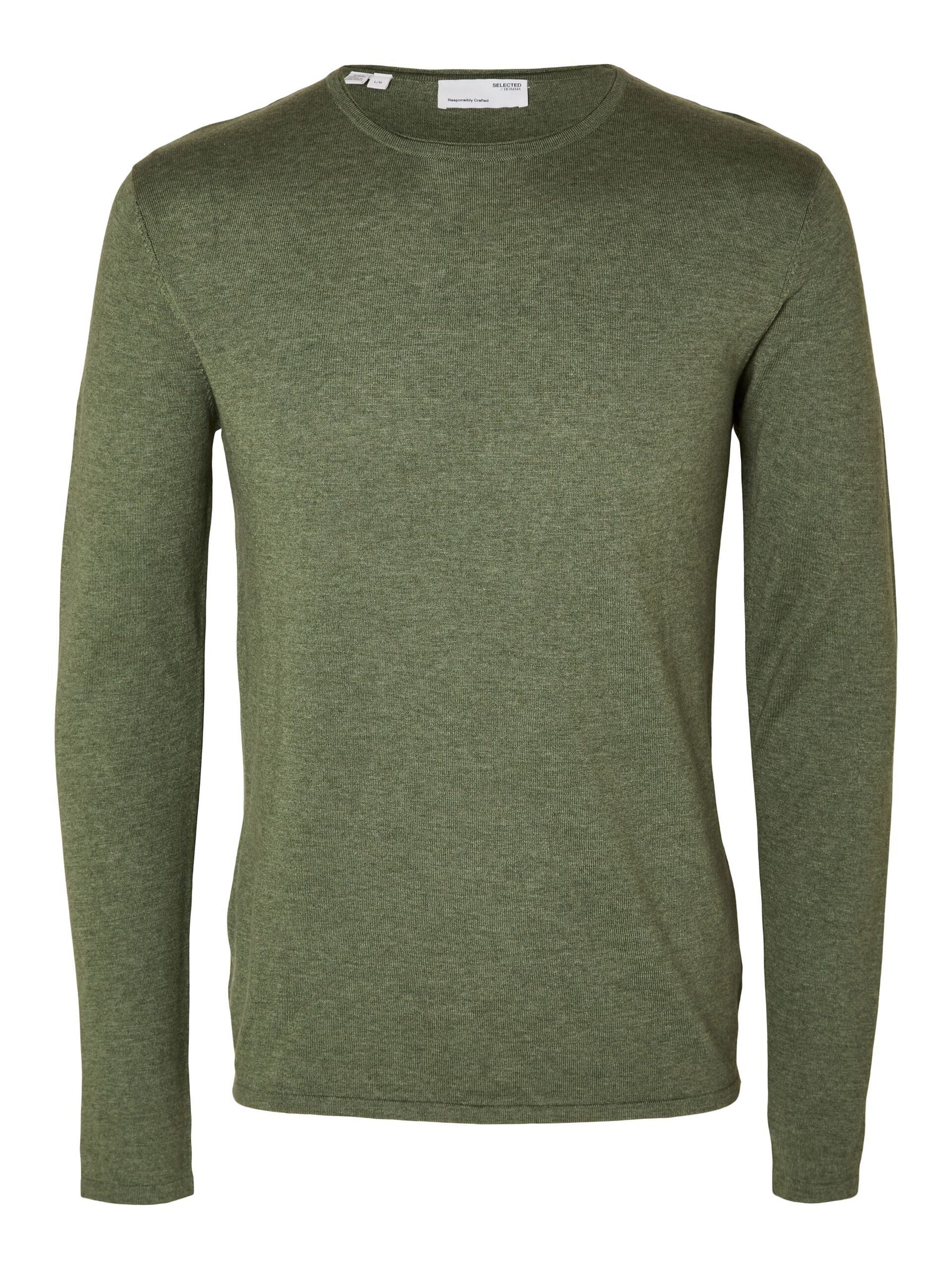 Green Crew Neck Pullover