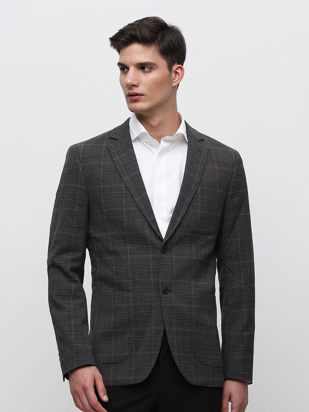 Brown Check Blazer