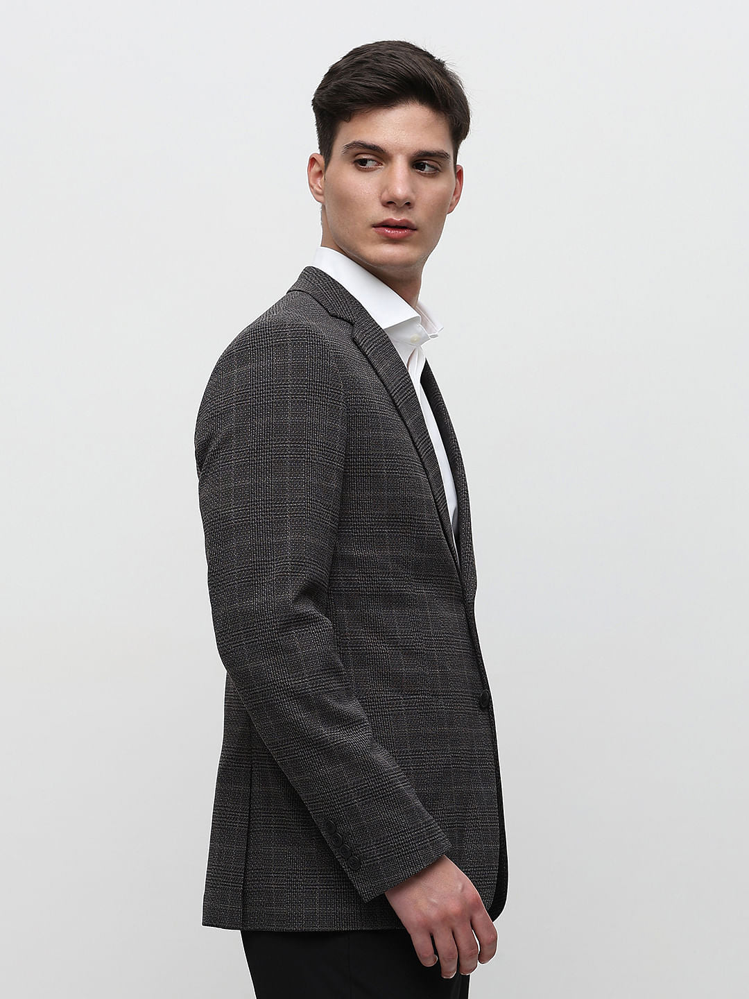 Brown Check Blazer