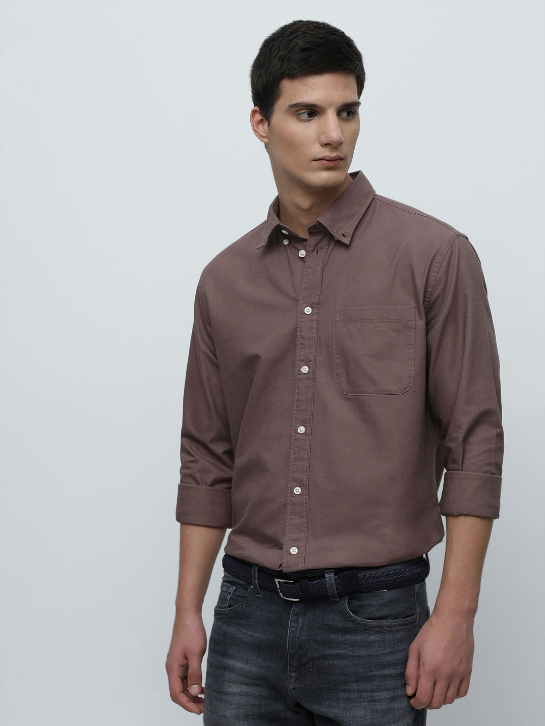 Brown Oxford Shirt