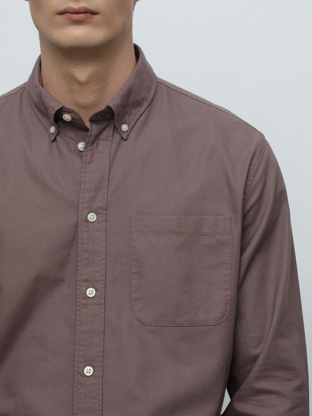 Brown Oxford Shirt