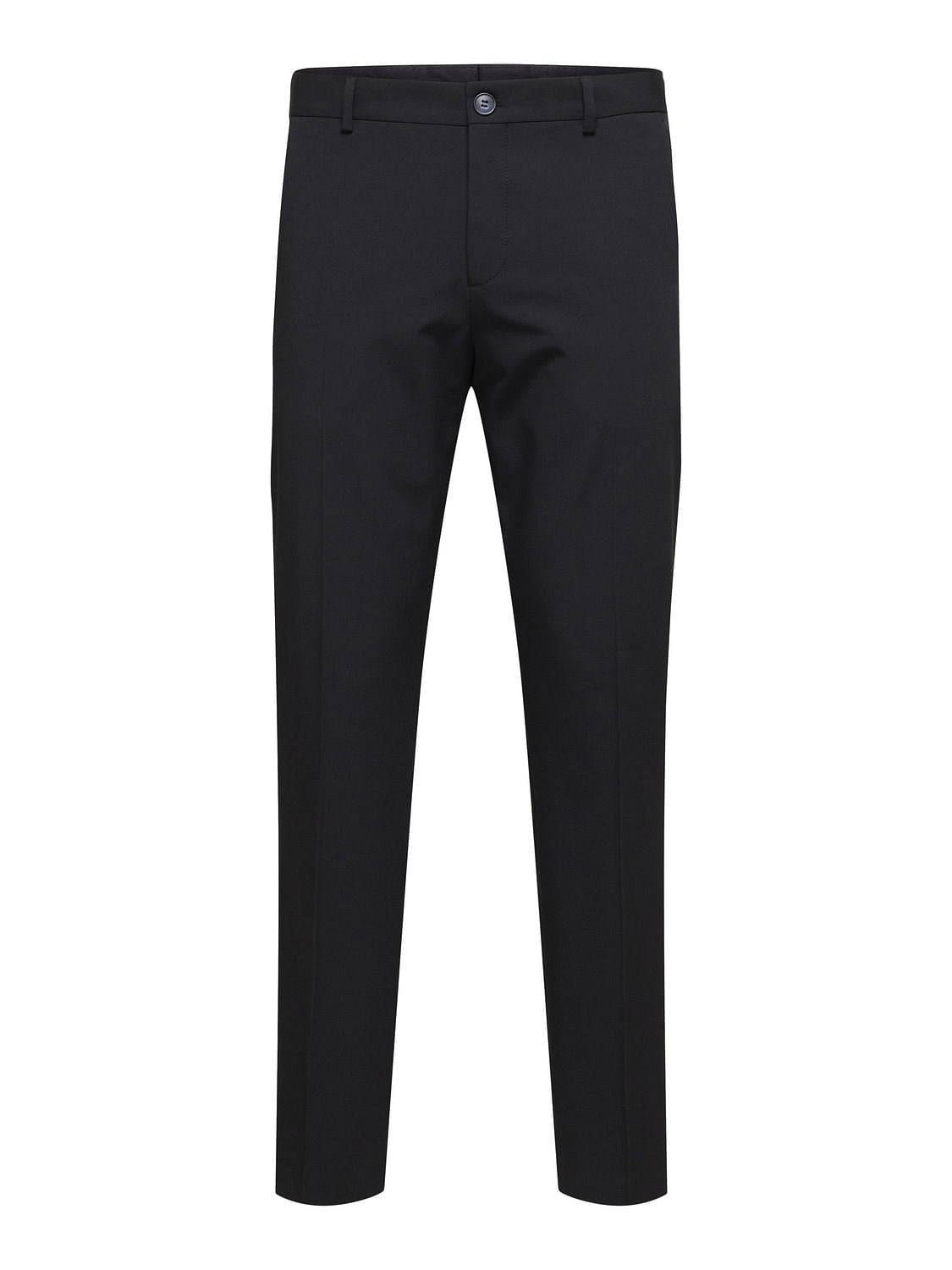 Black Mid Rise Suit-Set Trousers