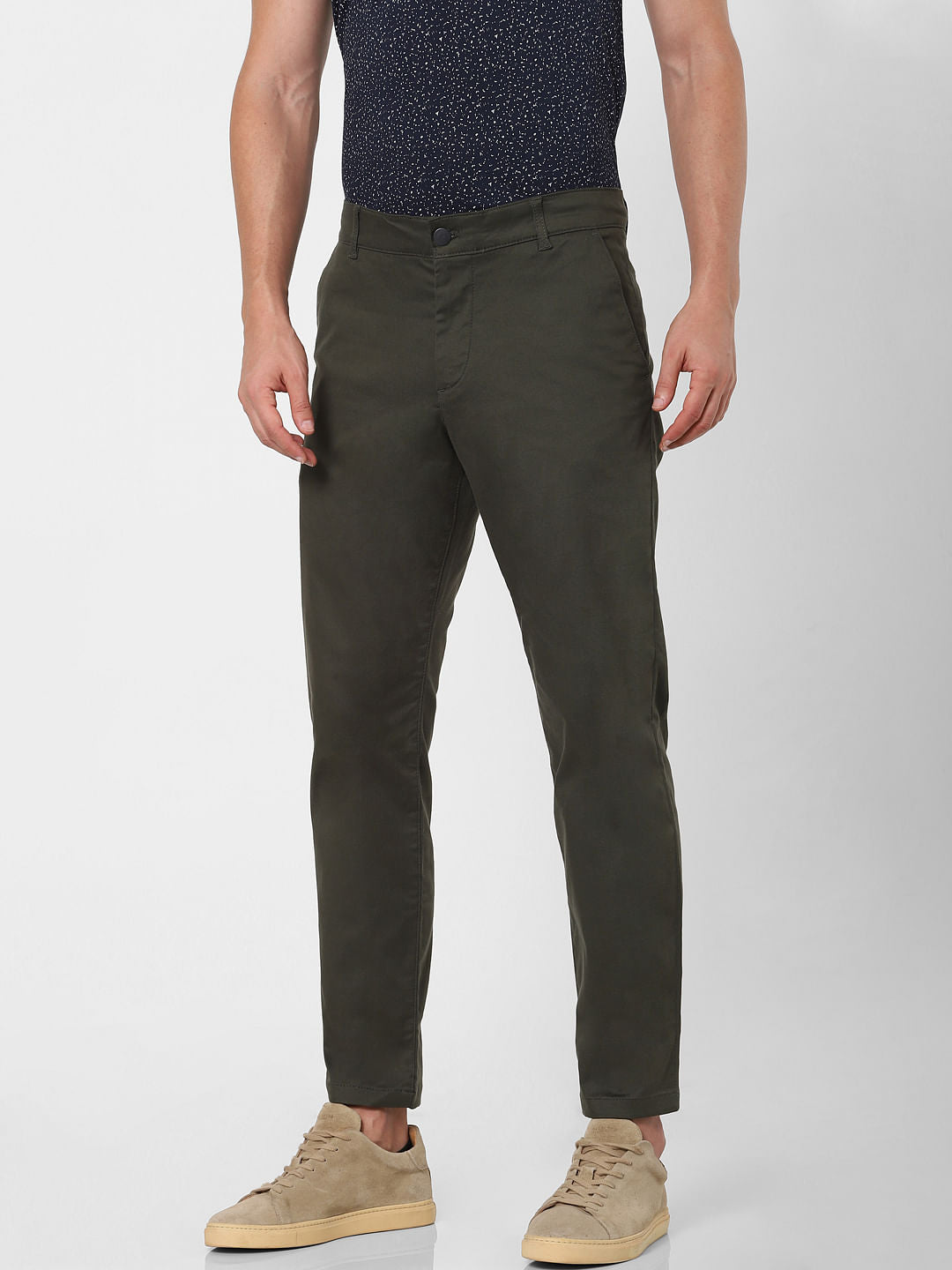 Green Organic Cotton Slim Fit Chinos