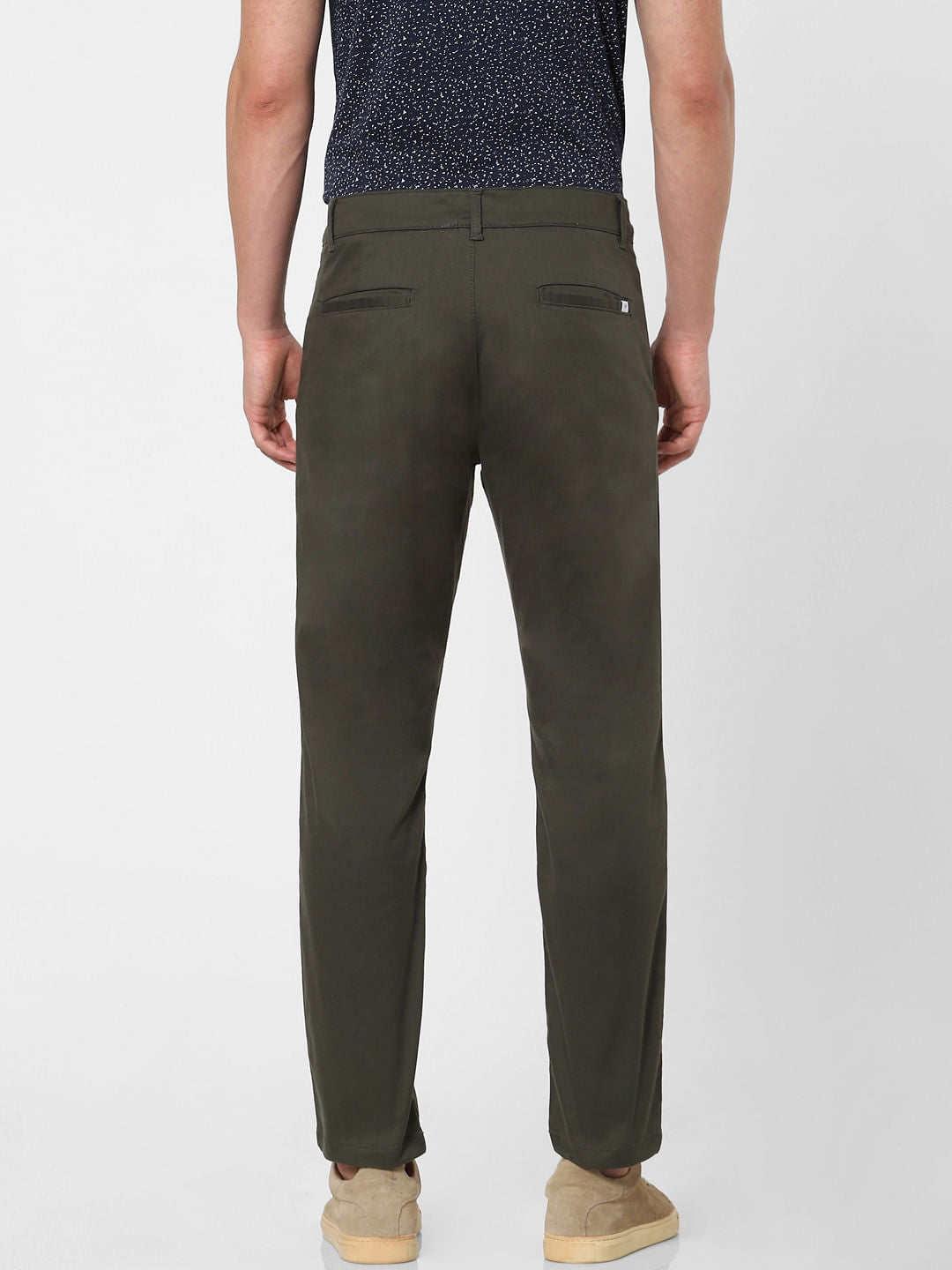 Green Organic Cotton Slim Fit Chinos