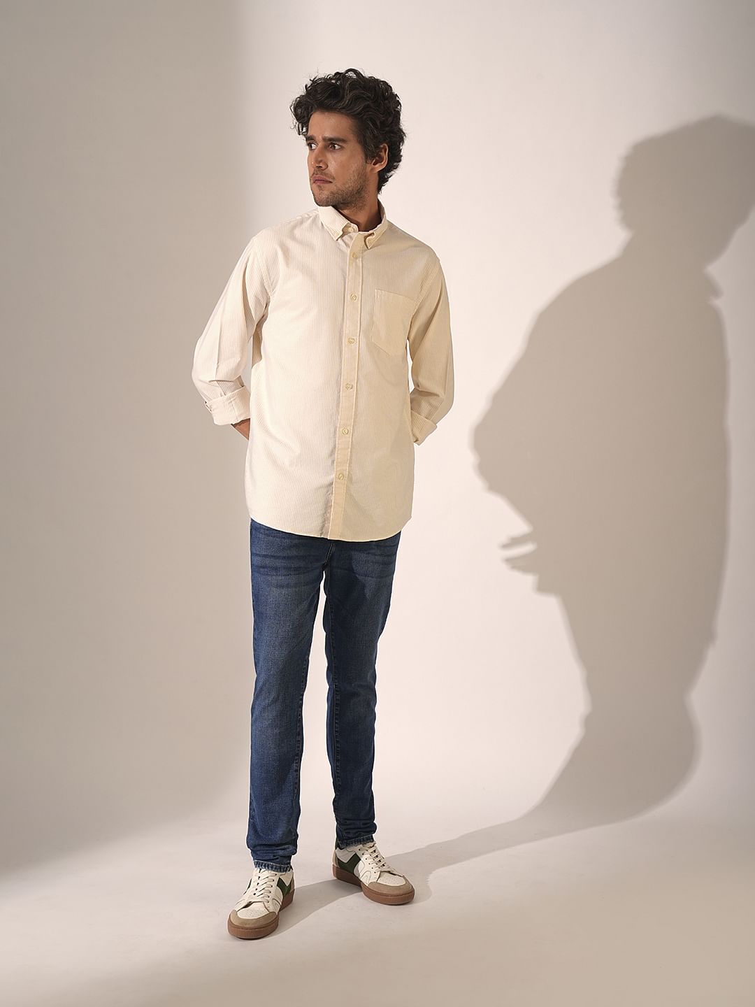 Beige Oxford Shirt