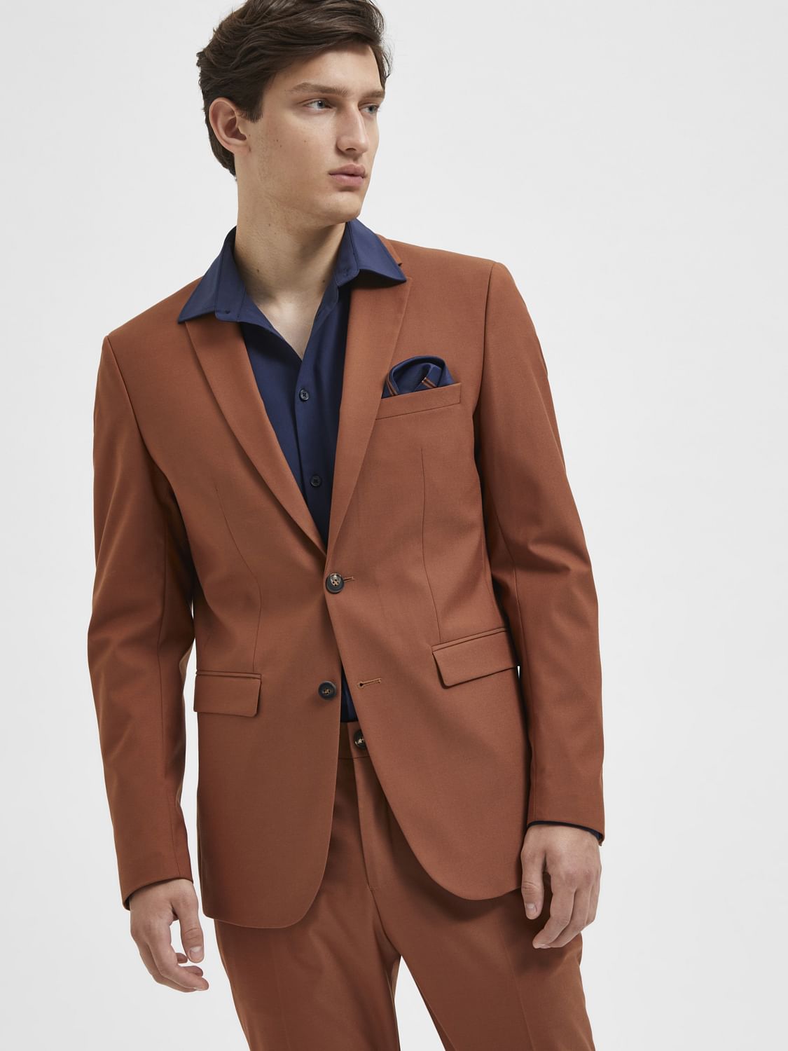 Brown Formal Suit Blazer
