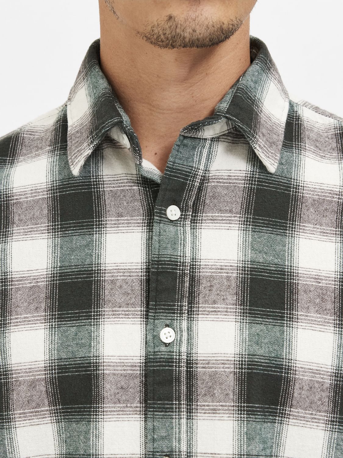 Grey Check Full Sleeves Shirt