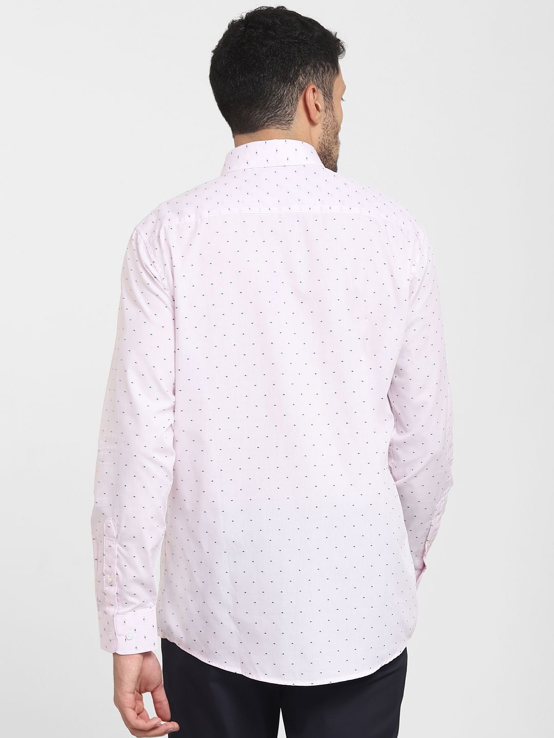 Pink Button-Down Formal Shirt