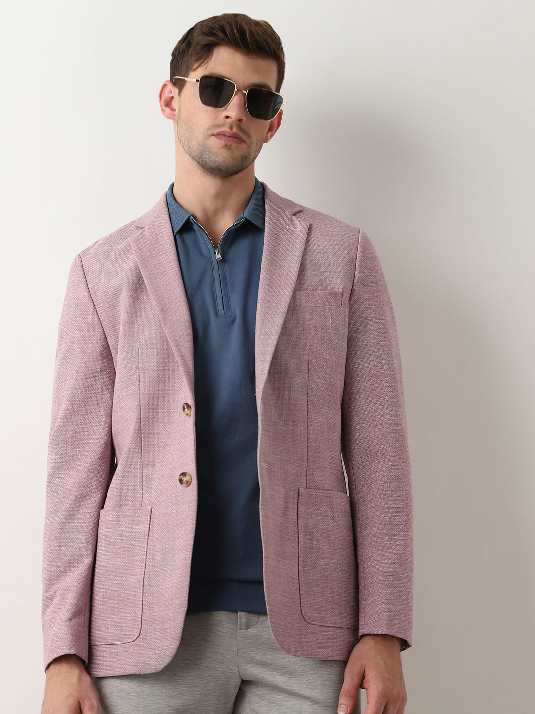 Red Structured Blazer