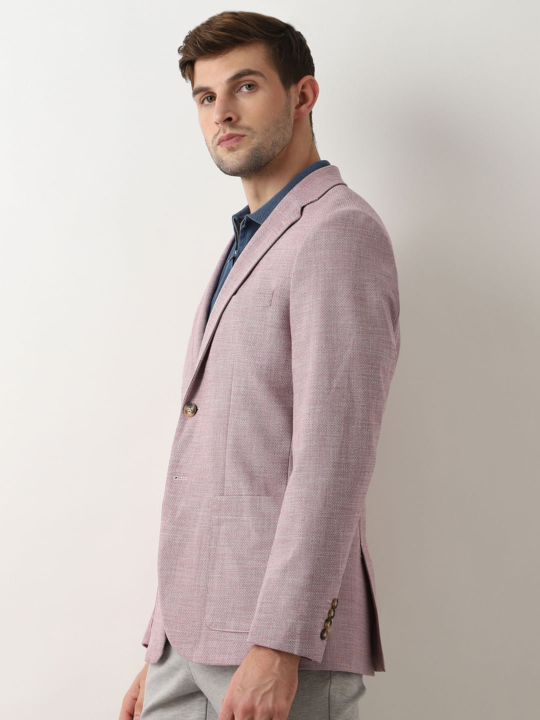 Red Structured Blazer