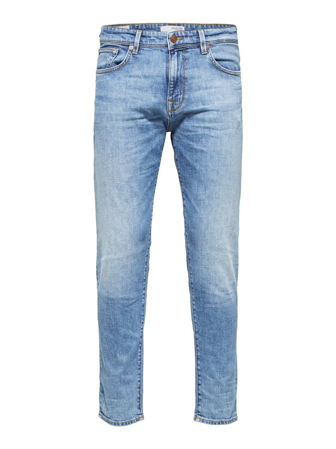 Light Blue Mid Rise Organic Cotton Slim Fit Jeans