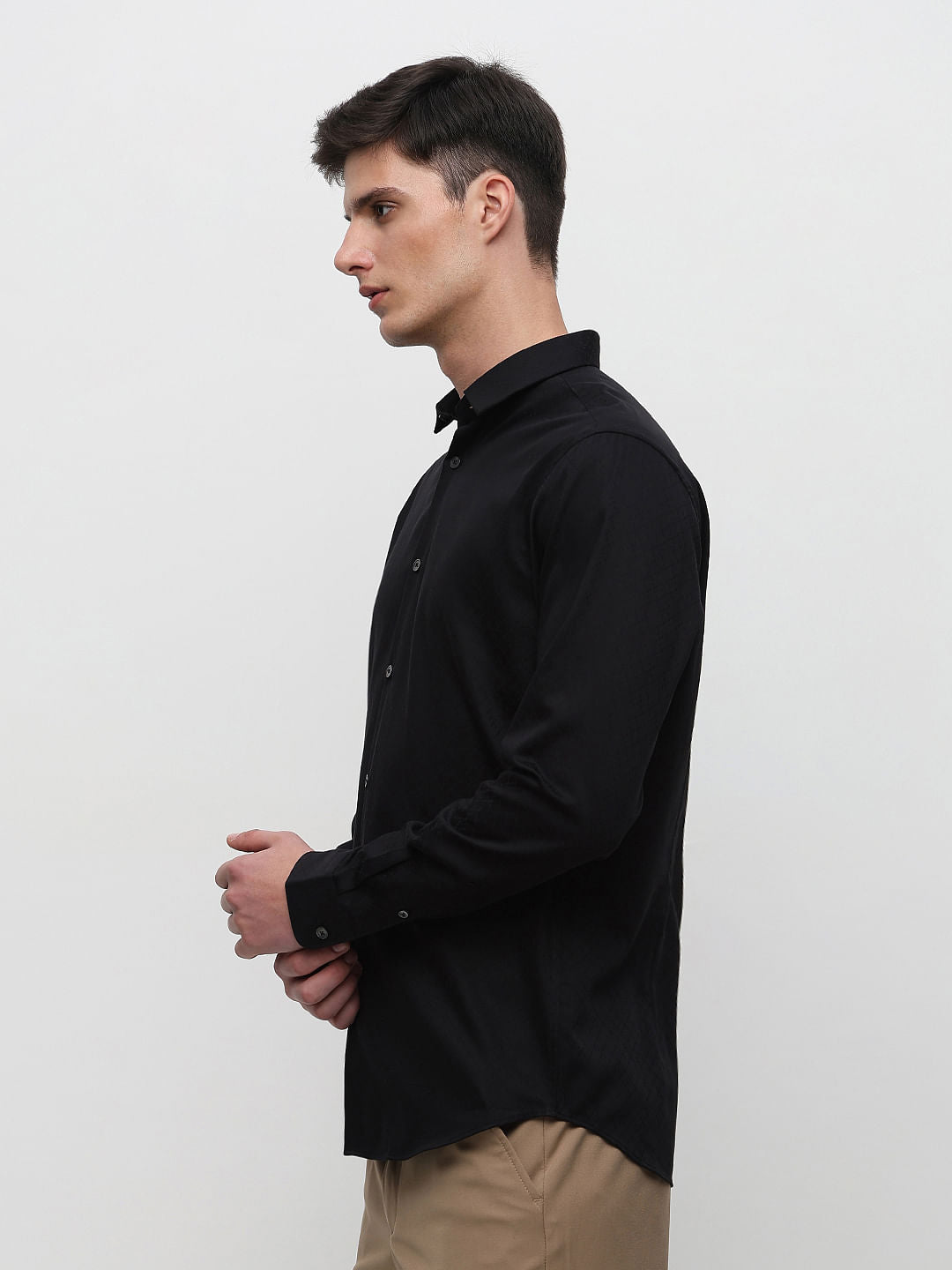 Black Formal Cotton Shirt