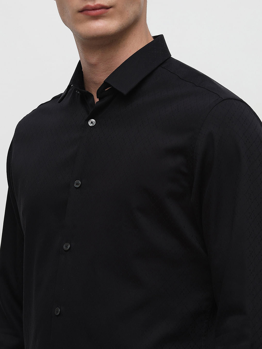 Black Formal Cotton Shirt