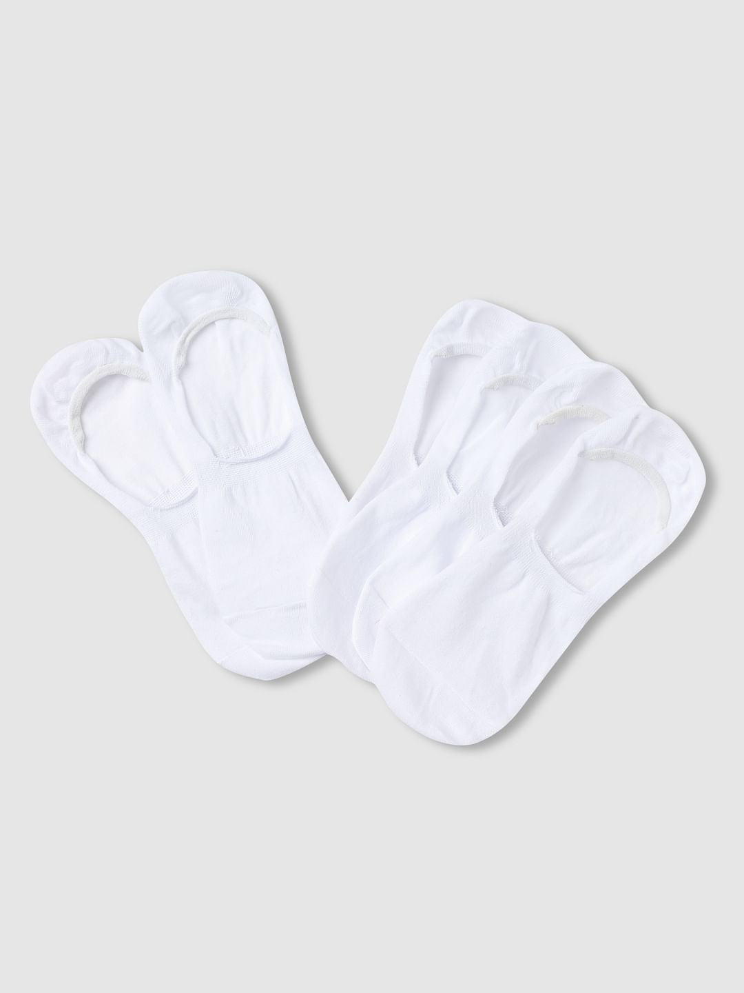 White Pack Of 3 No-Show Socks