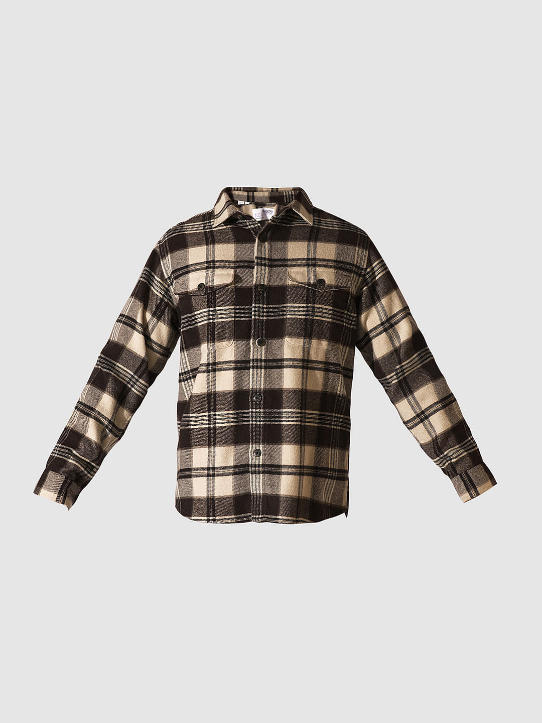 Brown Plaid Overshirt