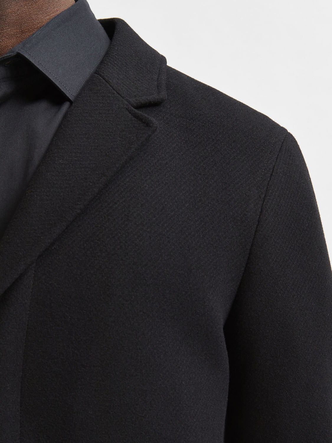 Black Woollen Long Coat