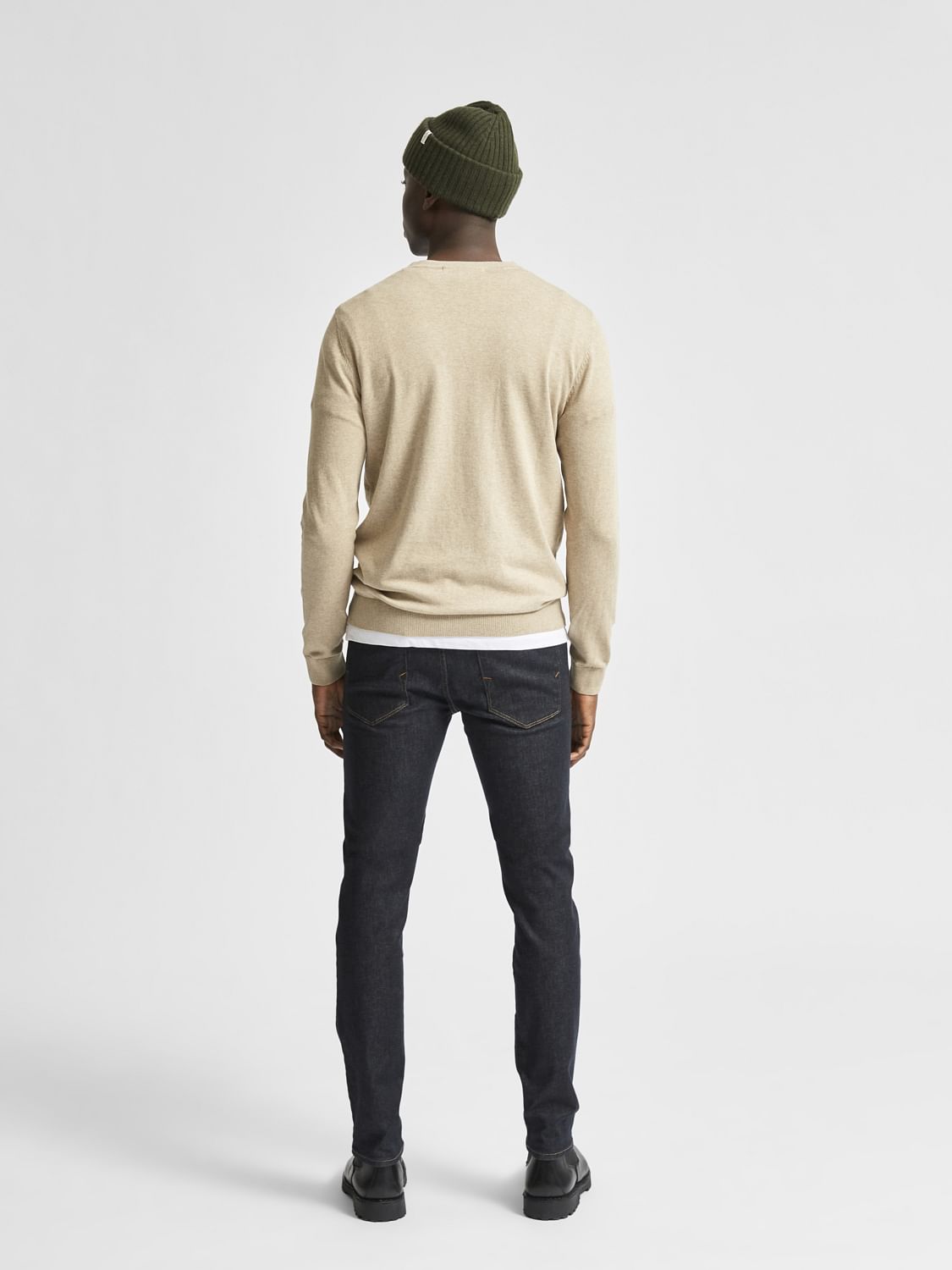 Light Brown Crew Neck Pullover