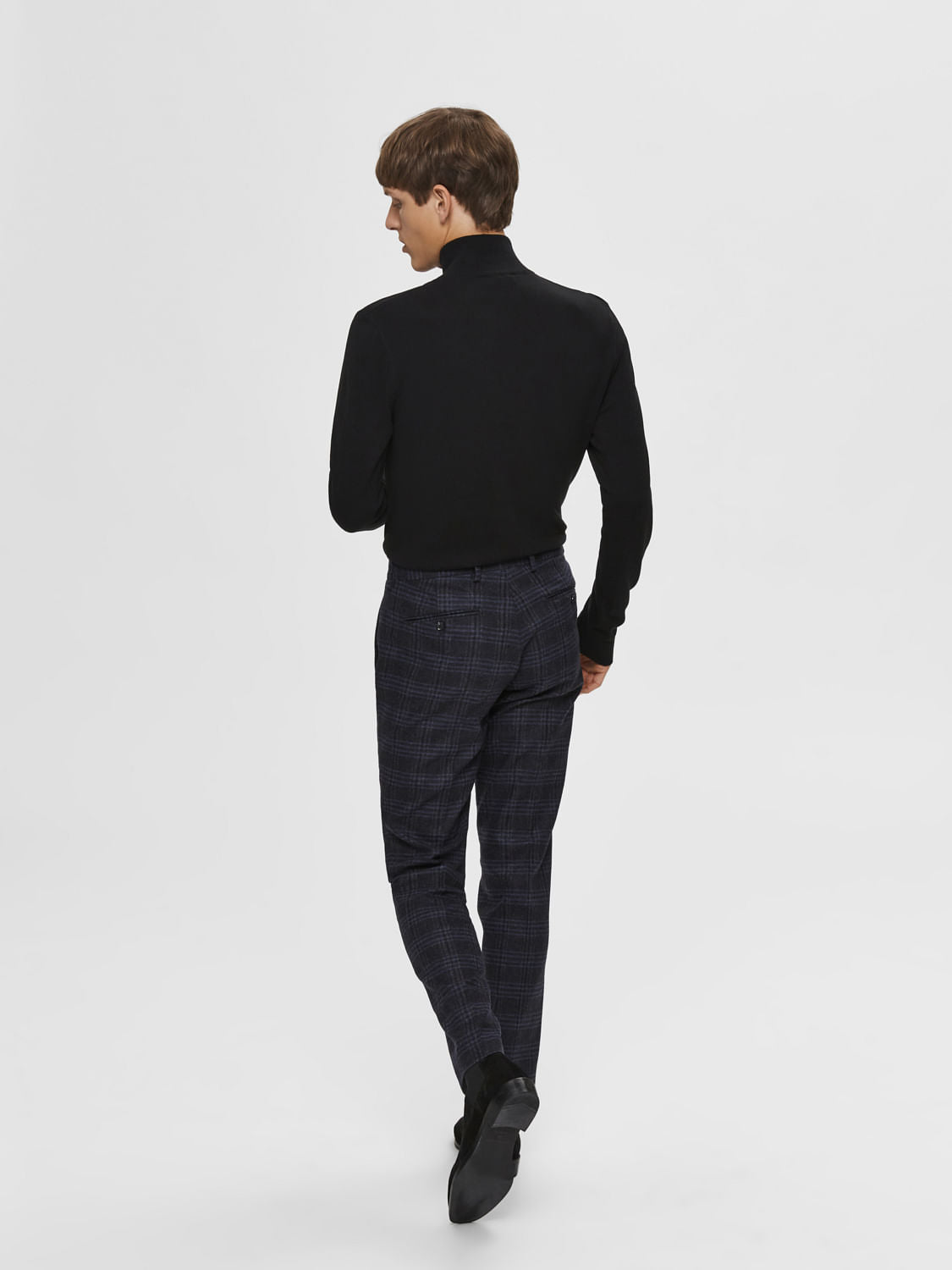 Black Half Zip Cardigan