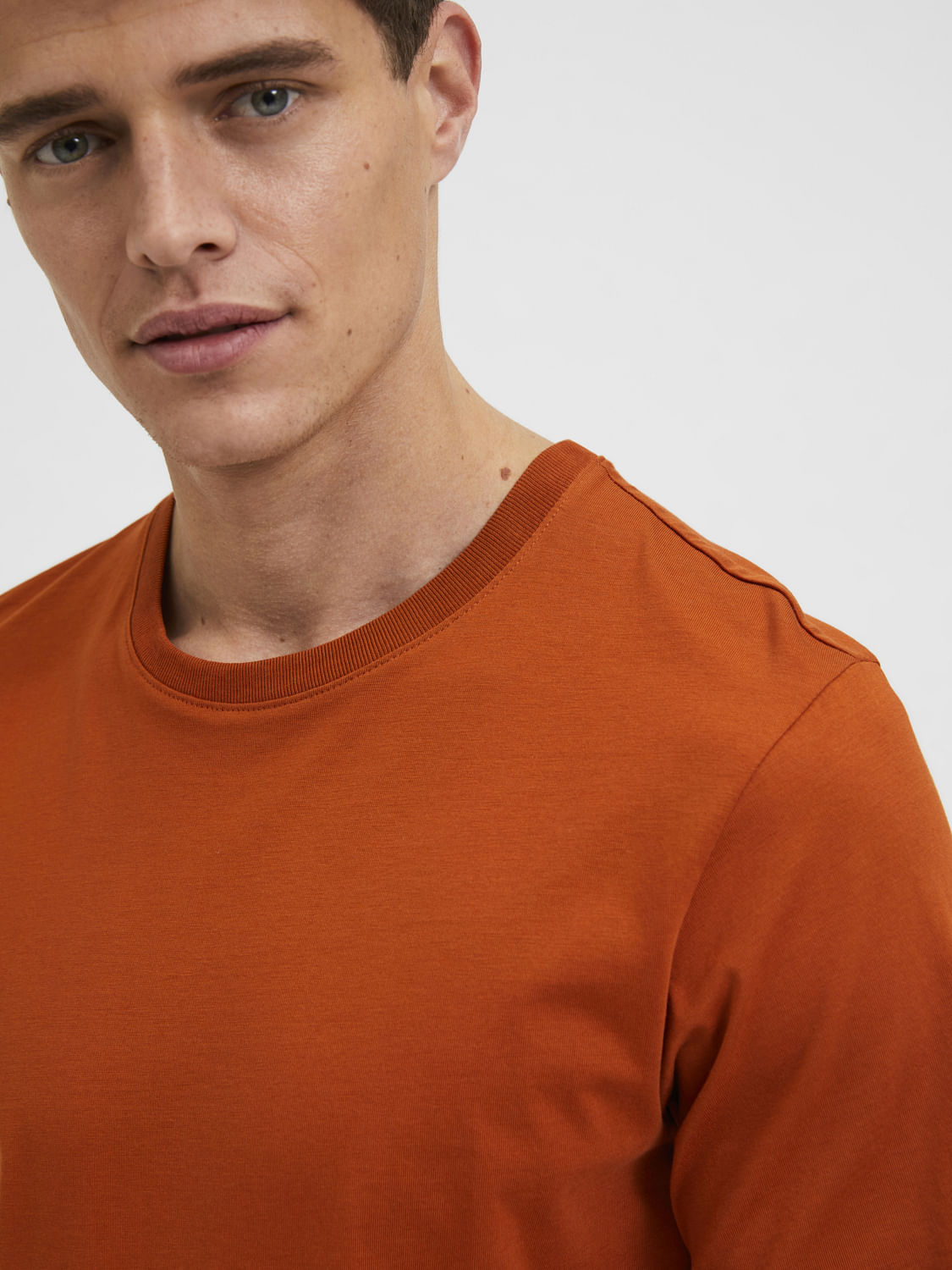 Orange Crew Neck T-Shirt