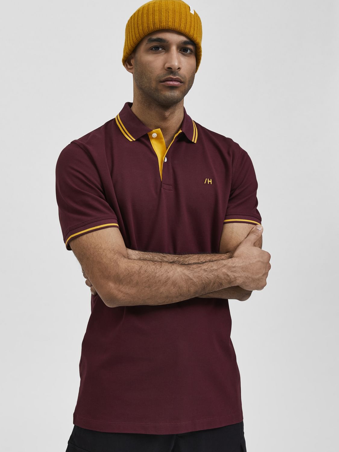 Burgundy Polo T-Shirt