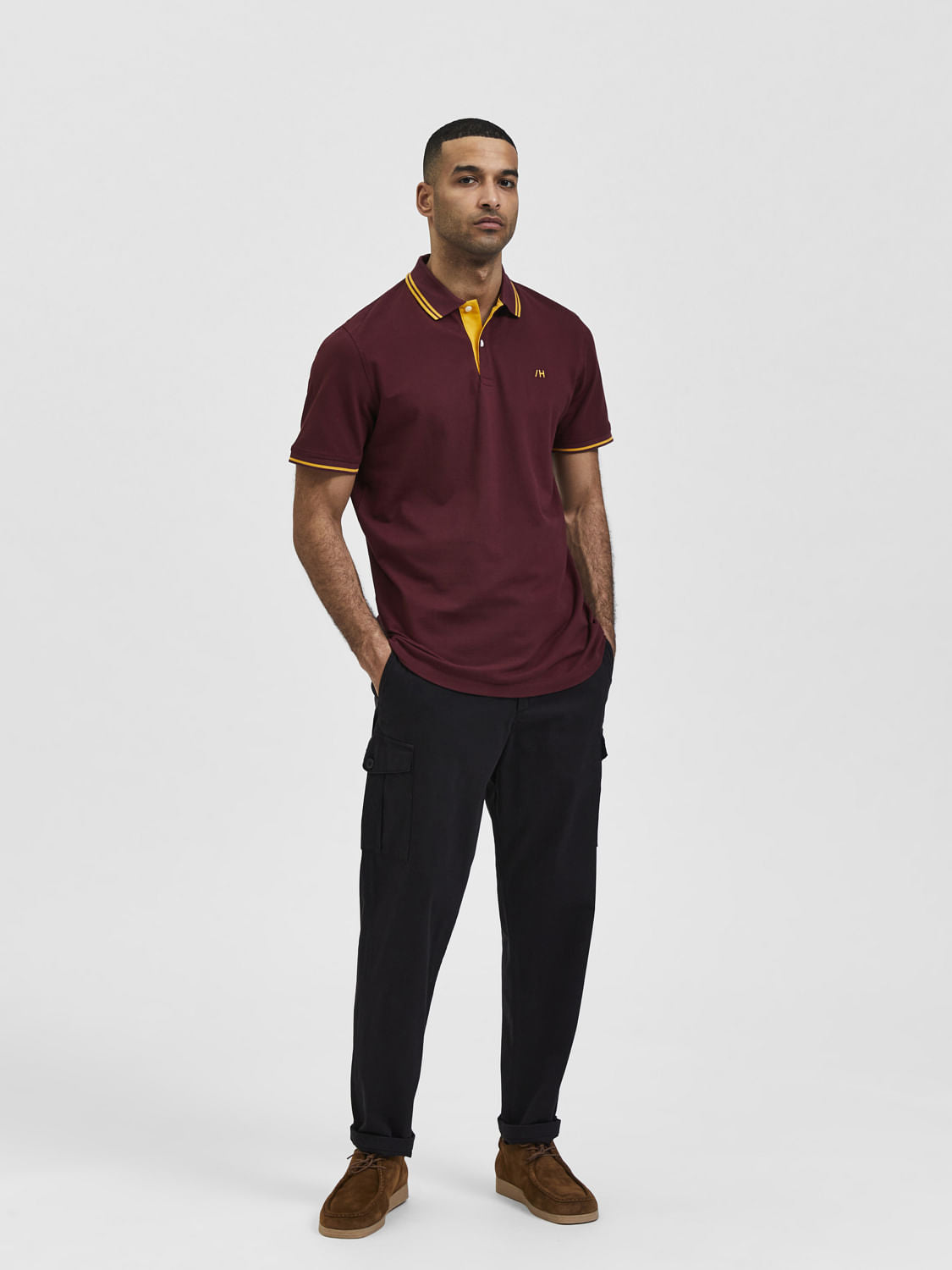 Burgundy Polo T-Shirt
