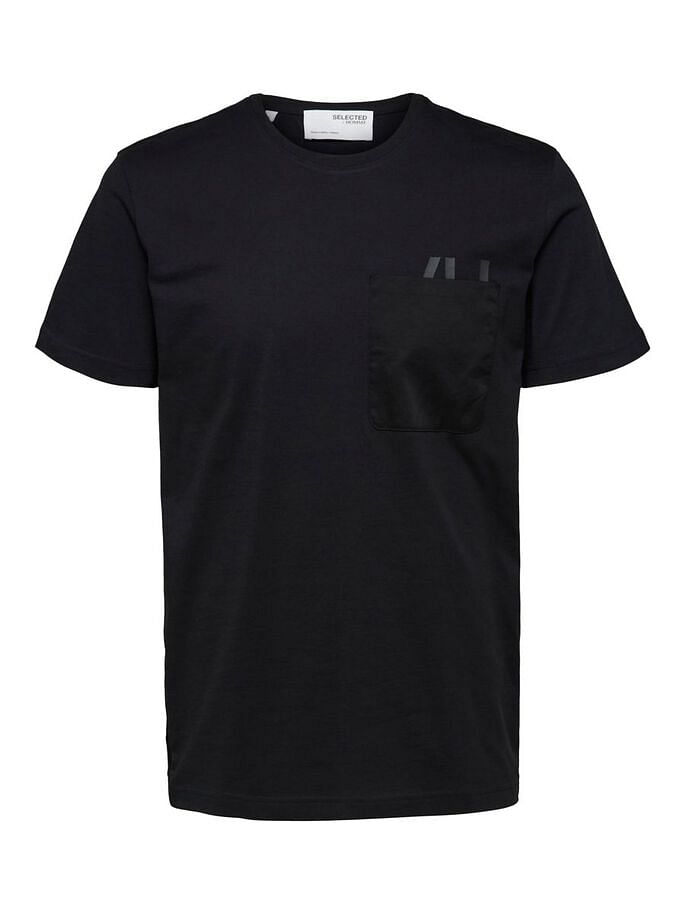 Black Organic Cotton Crew Neck T-Shirt