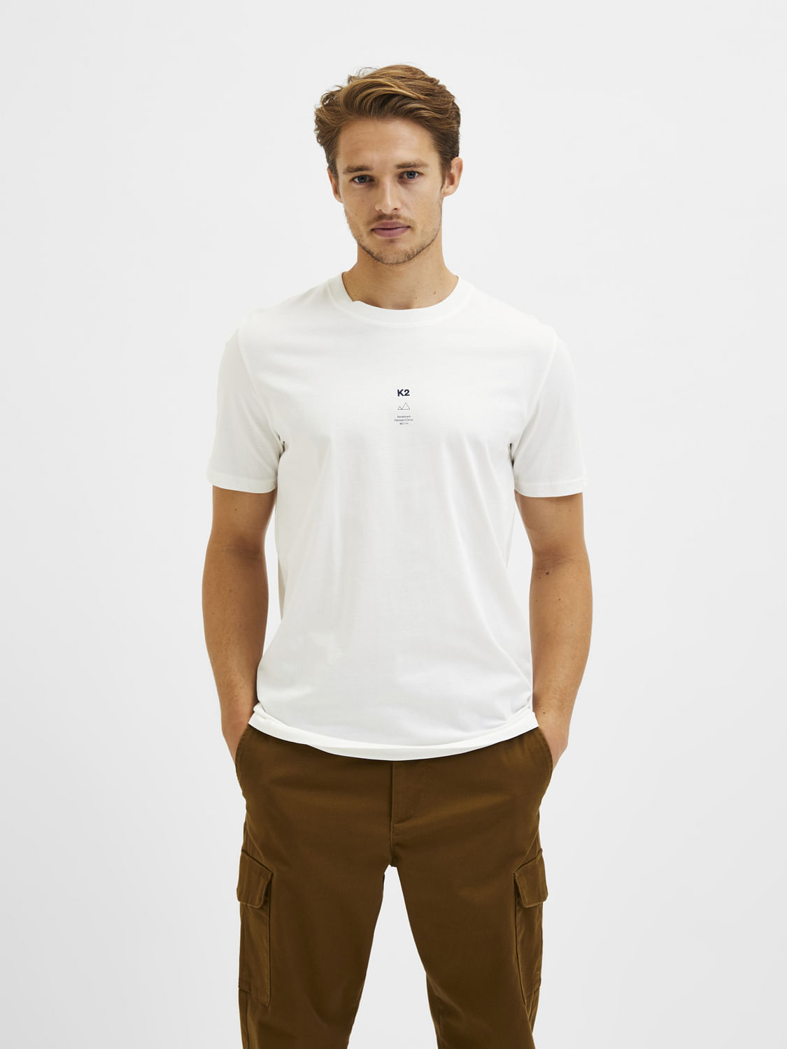 White Organic Cotton Crew Neck T-Shirt