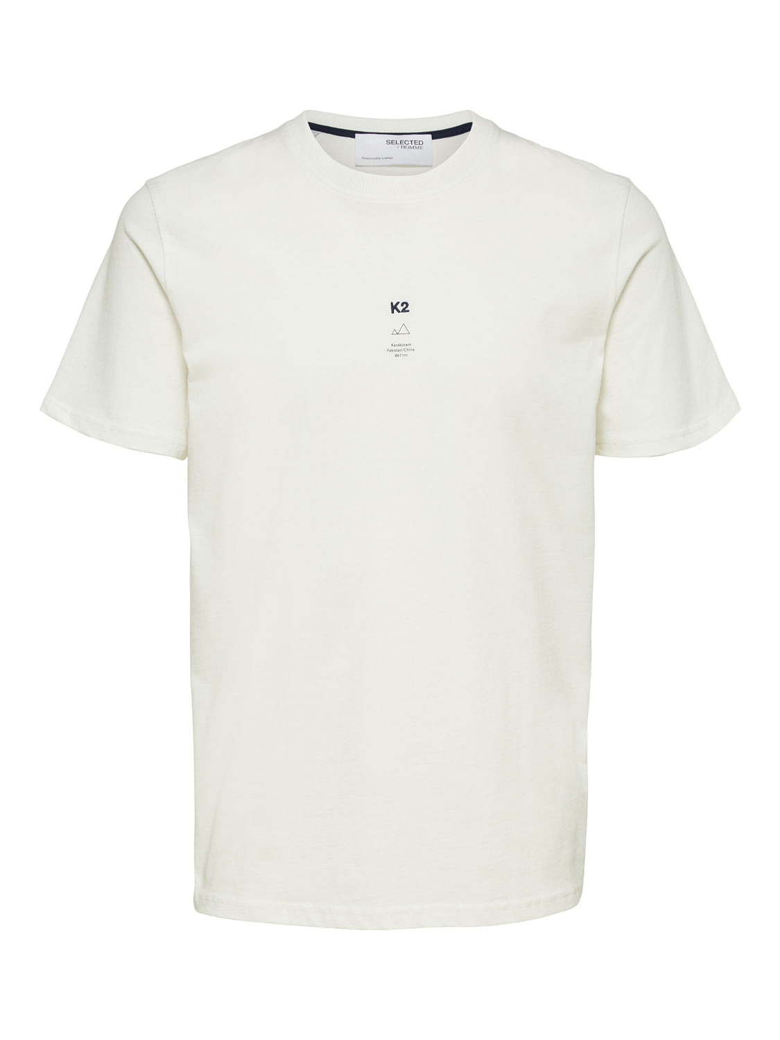 White Organic Cotton Crew Neck T-Shirt