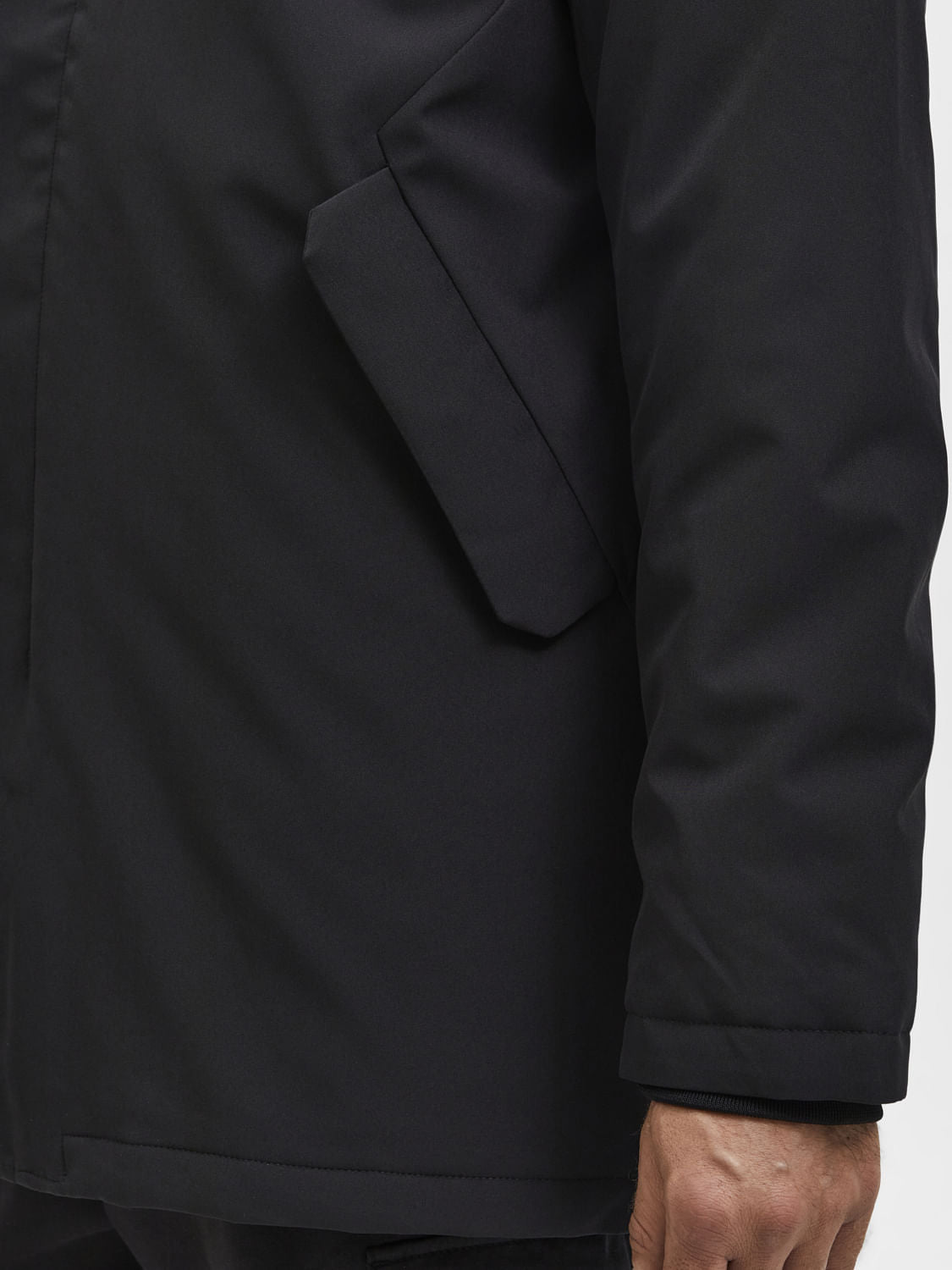 Black High Neck Coat