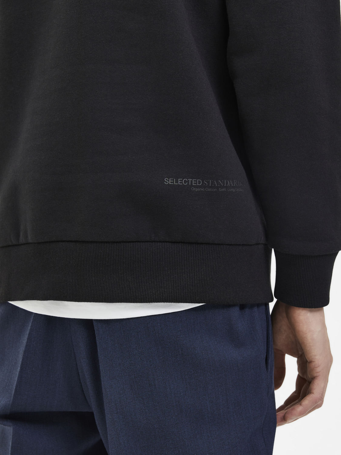 Black Organic Cotton Sweatshirt