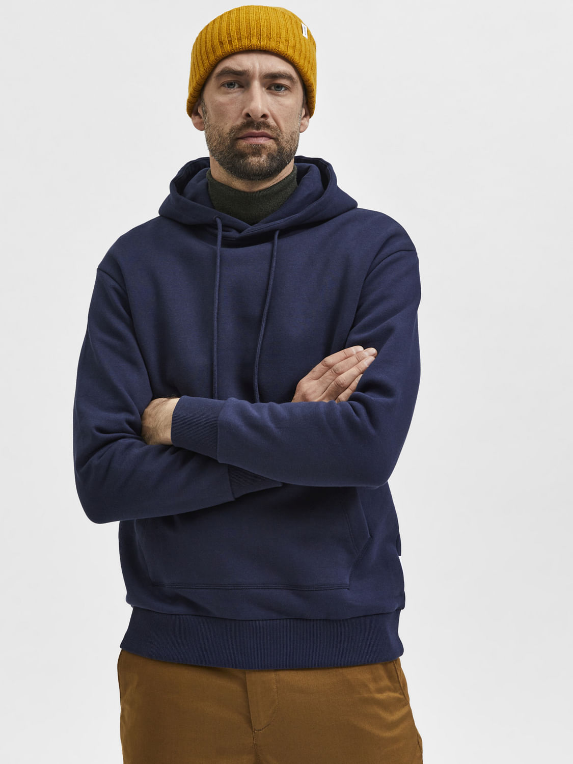 Navy Blue Organic Cotton Sweatshirt