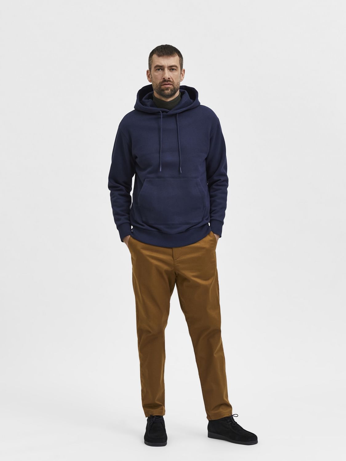 Navy Blue Organic Cotton Sweatshirt