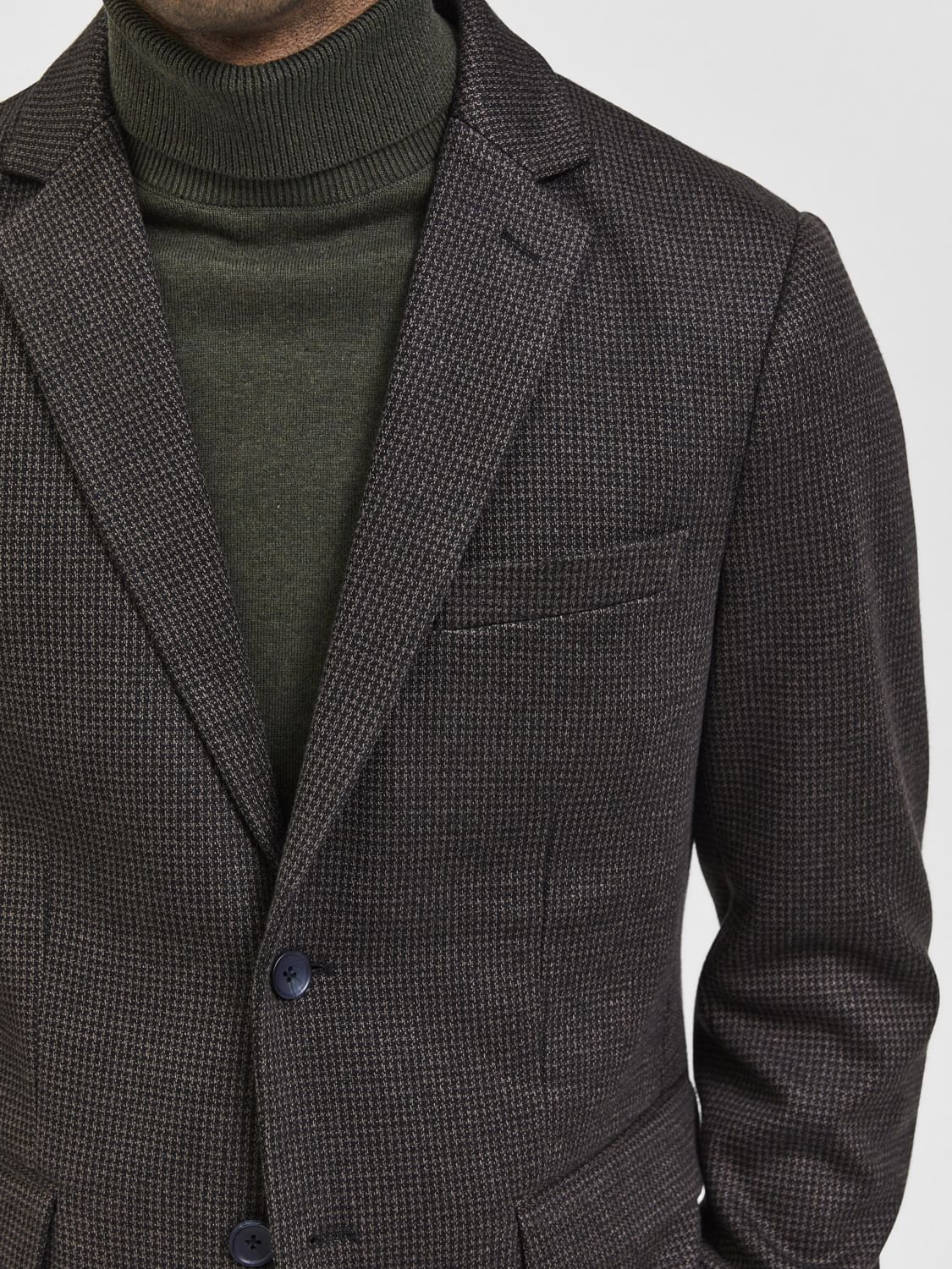 Brown Check Blazer