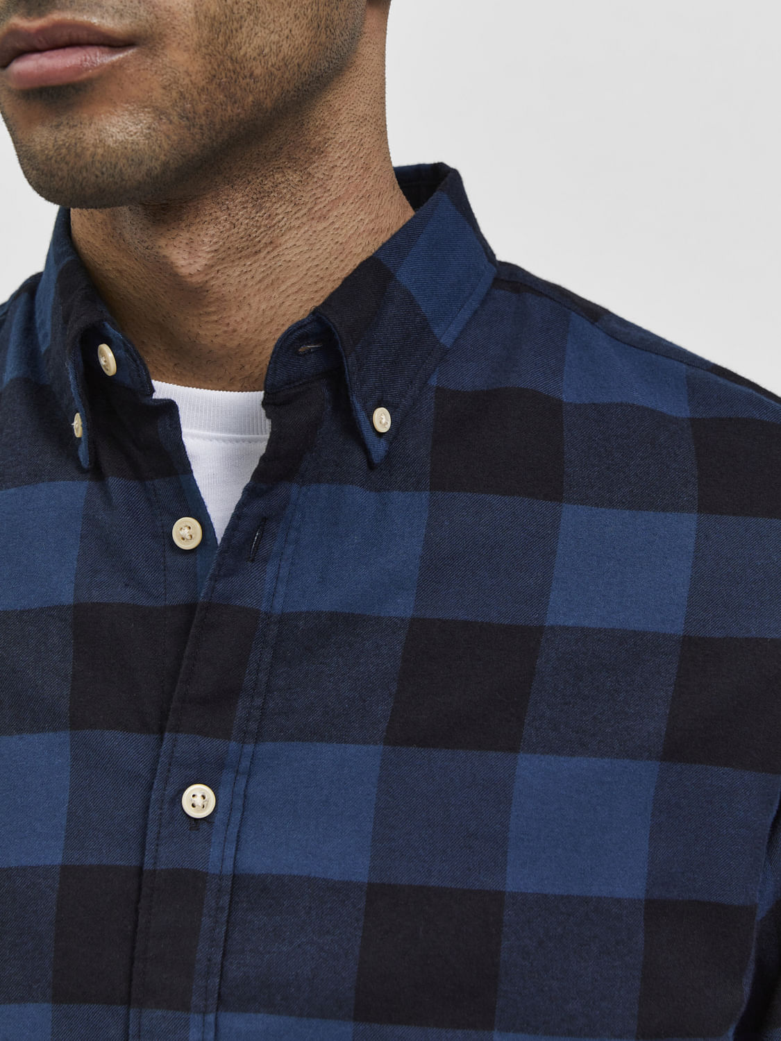Blue Flannel Checked Full Sleeves Shirt