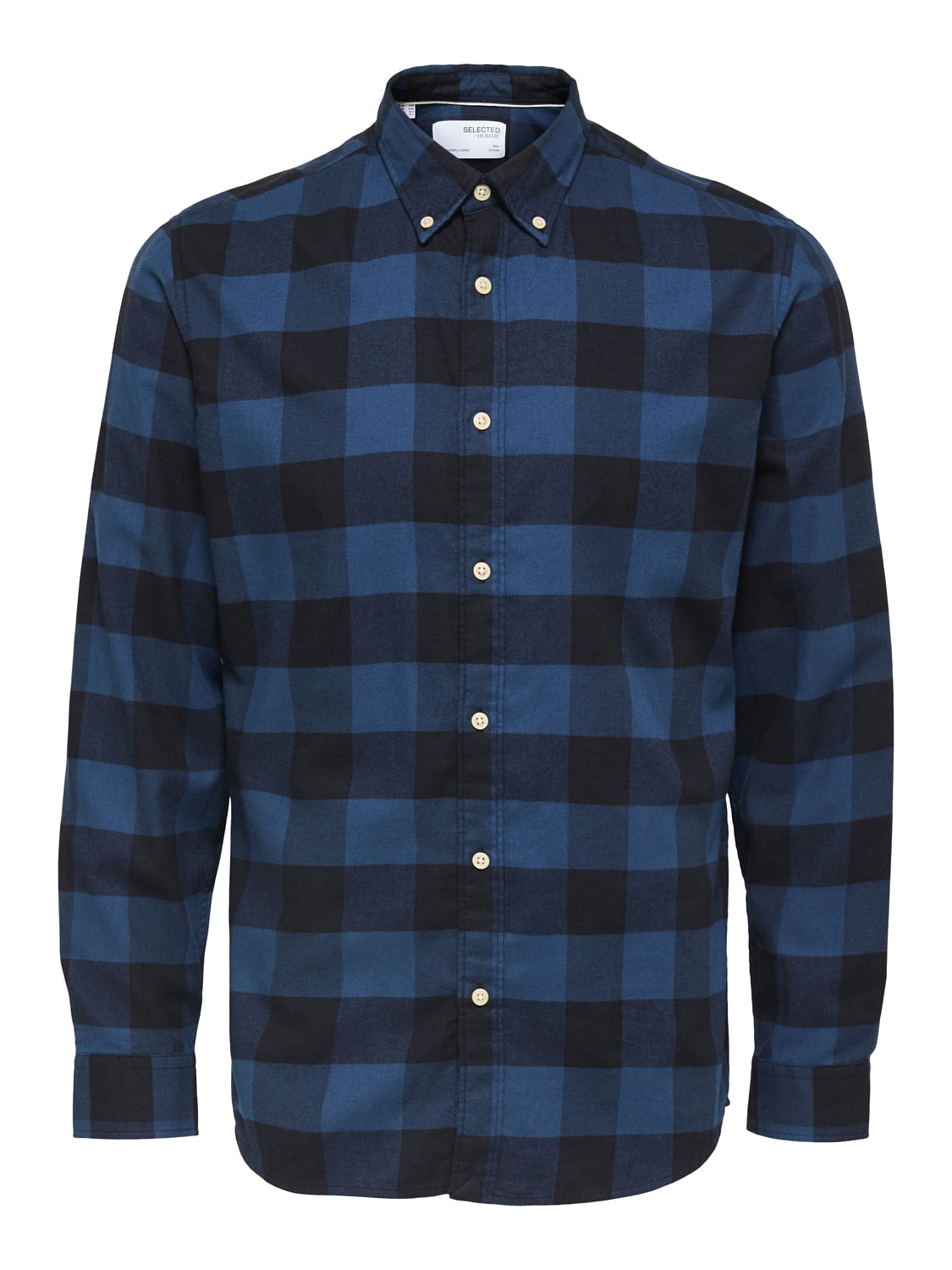Blue Flannel Checked Full Sleeves Shirt