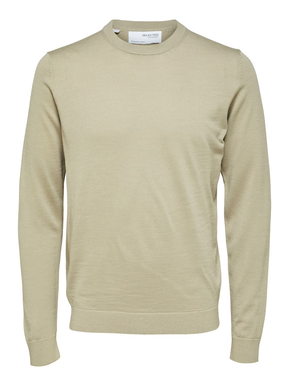 Light Brown Crew Neck Pullover