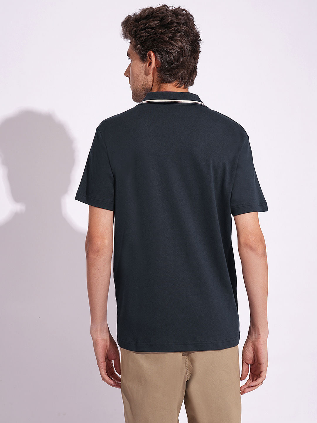 Dark Blue Organic Cotton Polo